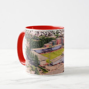 Wrexham Stadium Architecture Watercolour Art Mug