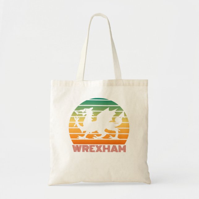 Wrexham Vinage Wrexham AFC Wrexham supporer Esseni Tote Bag (Front)