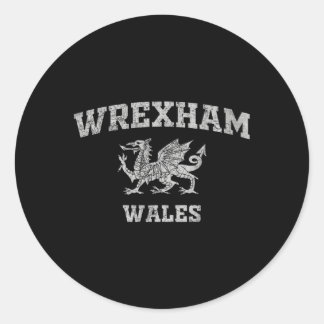 Wrexham Wales Classic Round Sticker