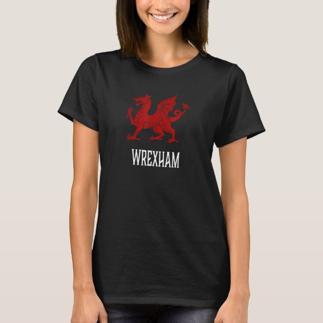 Wrexham, Wales - Welsh Flag Cymru T-Shirt (Front)