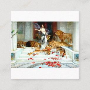 Wright Barker Circe Nyph Goddess Of Magic Witch En Square Business Card