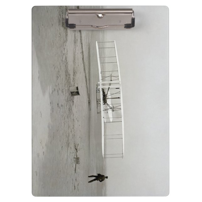Wright Brothers Flyer First Plane Flight Aviation Clipboard (Front)