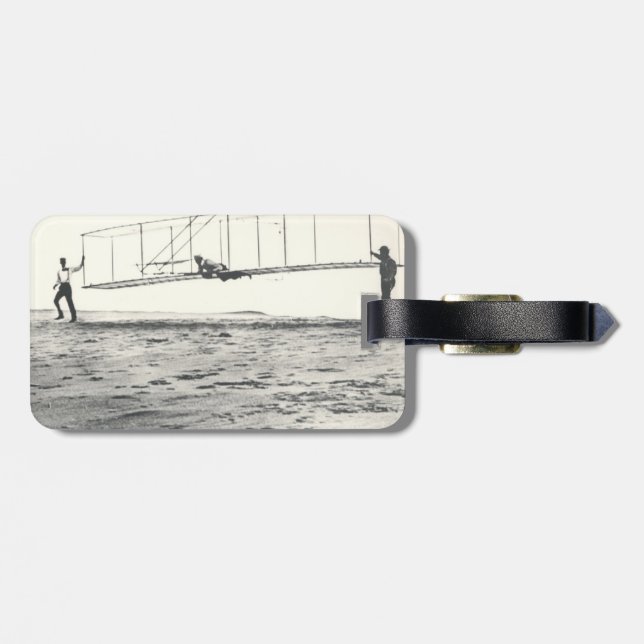 Wright Brothers' Glider Tests Luggage Tag (Back Horizontal)
