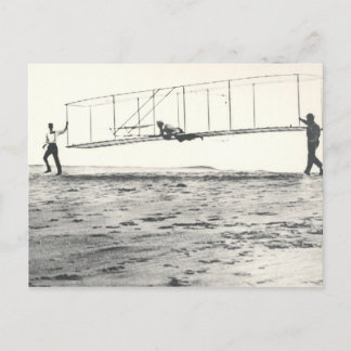 Wright Brothers' Glider Tests Postcard