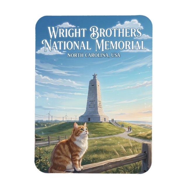 Wright Brothers National Memorial USA Magnet (Vertical)