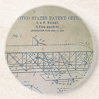 Wright Brothers Patent Design Coaster