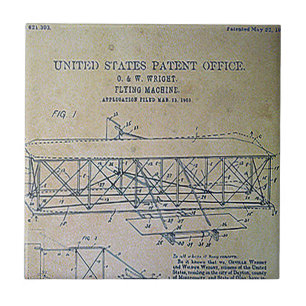 Wright Brothers Patent Design Tile