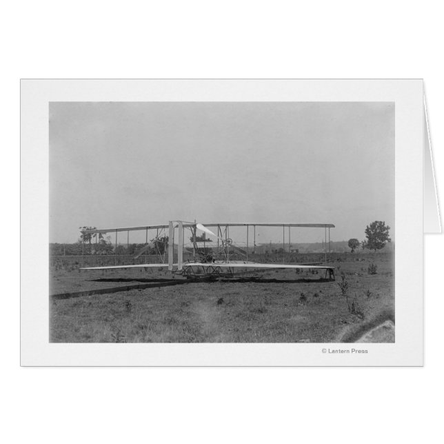 Wright Brothers Plane Close-up View (Front Horizontal)