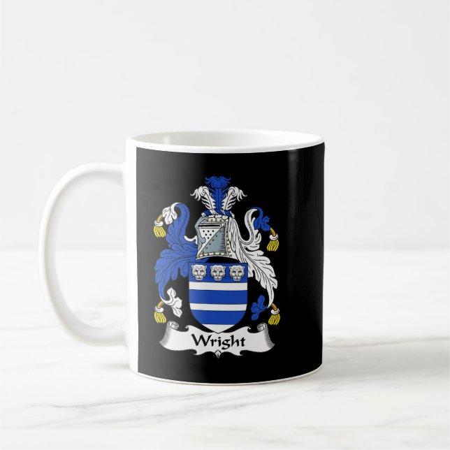 Wright Coat of Arms  Family Crest  Coffee Mug (Left)
