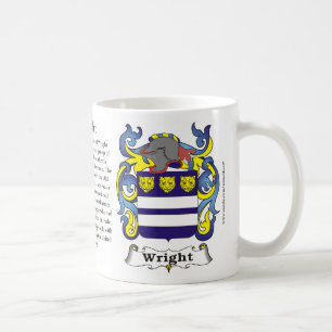 Wright Family Coat of Arms Mug