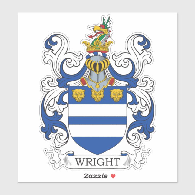 Wright Family Crest (Sheet)