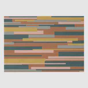 Wright Midcentury Modern Geometric Pattern Rust Tissue Paper