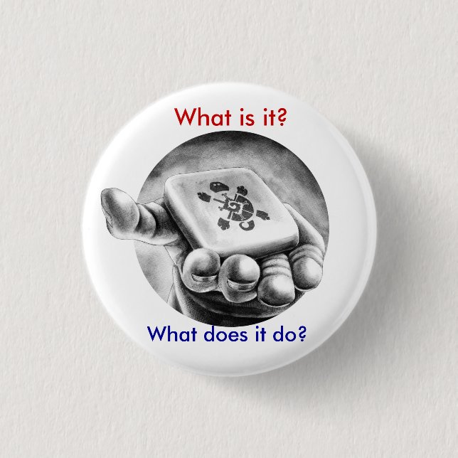 Wright on Time Books - Mysterious Mayan Time Tuner 3 Cm Round Badge (Front)