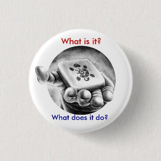 Wright on Time Books - Mysterious Mayan Time Tuner 3 Cm Round Badge