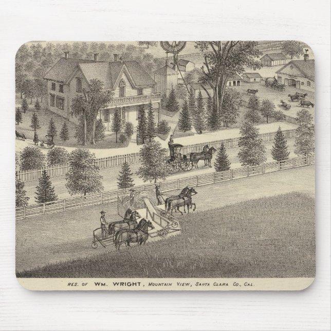 Wright, Putnam residences Mouse Mat (Front)