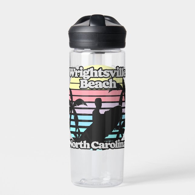 Wrightsville Beach North Carolina Water Bottle (Front)