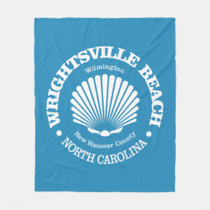 Wrightsville Beach (seashell) Fleece Blanket