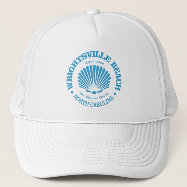 Wrightsville Beach (seashell) Trucker Hat (Front)