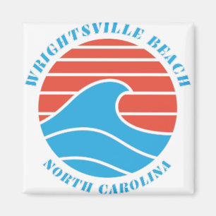 Wrightsville Beach Surf Wave Magnet