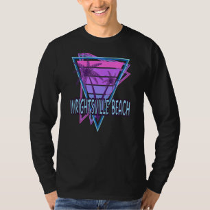 Wrightsville Beach Vacation Vaporwave Aesthetic T-Shirt