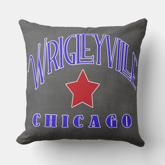 Wrigleyville Chicago - a Chicago neighbourhood Cushion (Front)