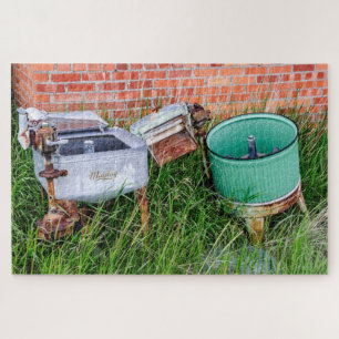 Wringer Washer and Laundry Tub - 1014 piece Jigsaw Puzzle