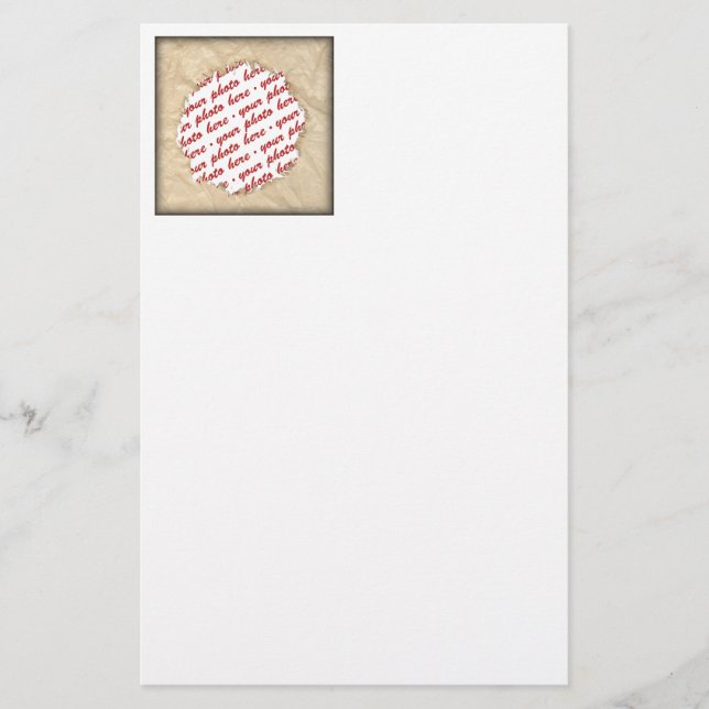 Wrinkled Crinkle Paper Photo Frame (Front)