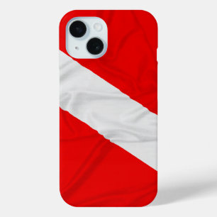 Wrinkled Diver Down Flag iPhone 15 Case