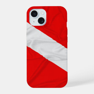 Wrinkled Diver Down Flag iPhone 15 Case