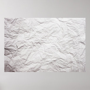 Wrinkled paper texture poster