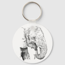 Wrinkles are Beautiful Fun Elephant Keychain