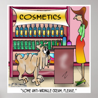 Wrinkly Dog Oil Poster