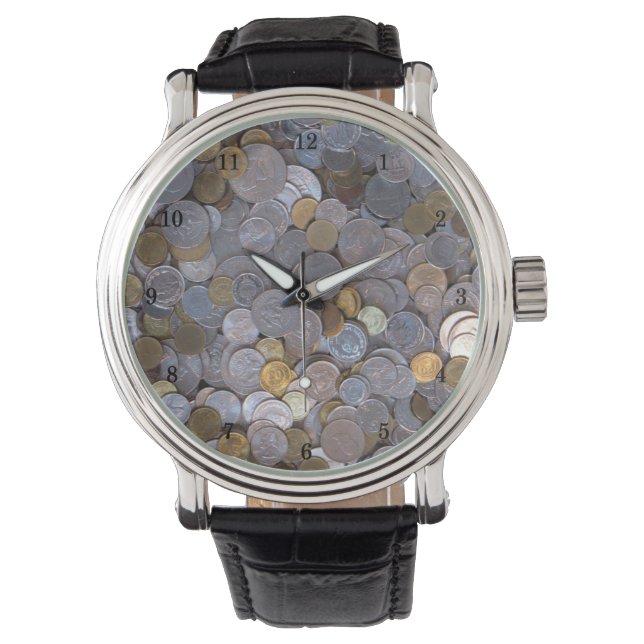 Wrist Watch full of Coins (Front)