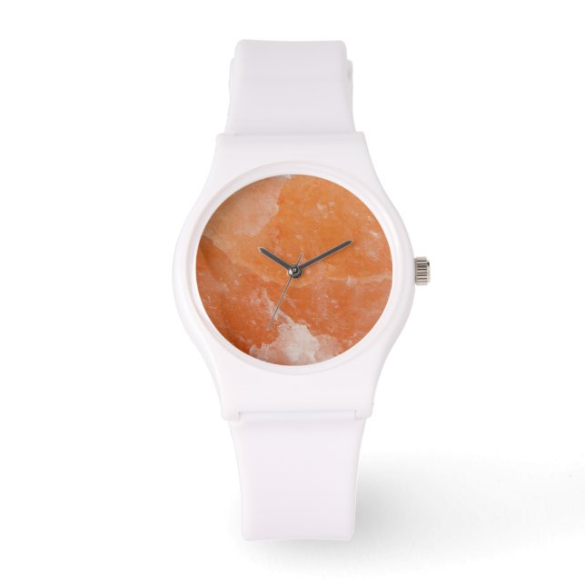 Wrist watch orange salt stone (Front)