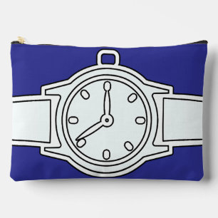 Wristwatch Blue Accessory Pouch