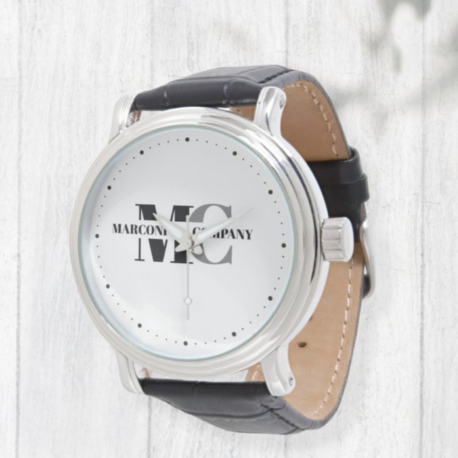 Wristwatch with Initial for Business, Personal Gif (Creator Uploaded)