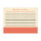 Writable Advice Card Pinkish/Peach Formal Scrolls