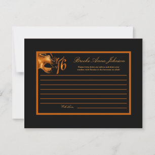 Writable Advice Card Sweet 16 Orange Black
