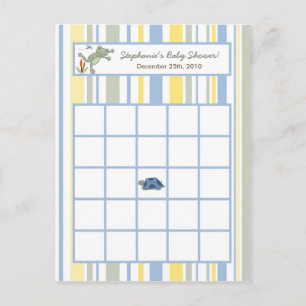 Writable Bingo Card Leap Frog Turtle Bee Dragonfly