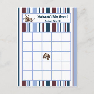 Writable Bingo Card Lil League Puppy Dog