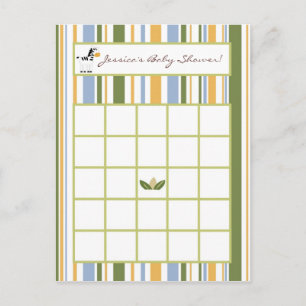 Writable Bingo Card Safari Friends