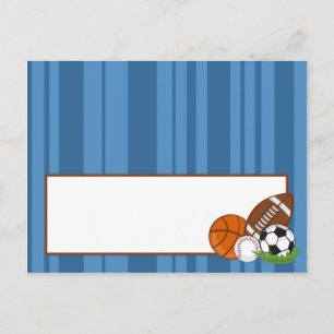 Writable Place Card All-Star Blue