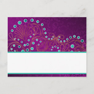 Writable Place Card Arabian Purple