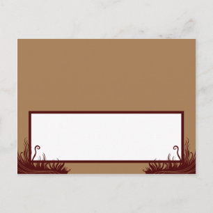 Writable Place Card Autumn Tree