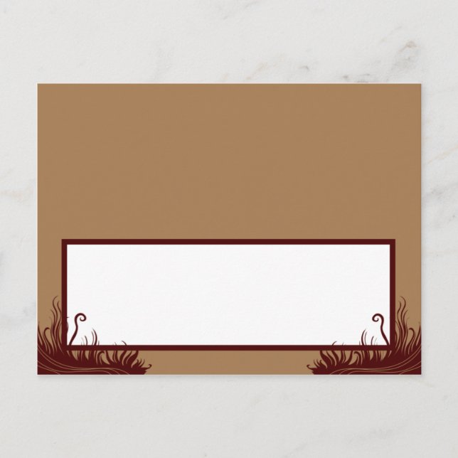 Writable Place Card Autumn Tree (Front)