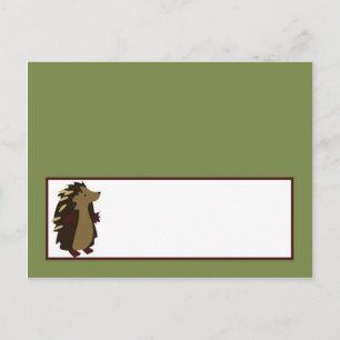 Writable Place Card Enchanted Hollow Forest Wood