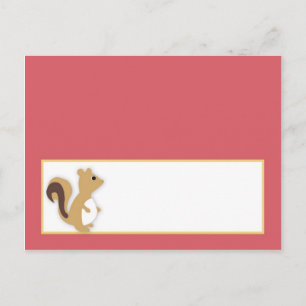 Writable Place Card Love and Nature Girl Woodland