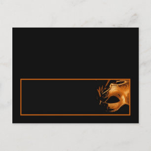 Writable Place Card Mis XV Orange Black