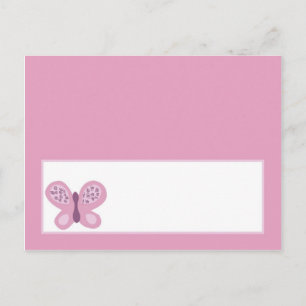 Writable Place Card Sugar Plum Butterfly