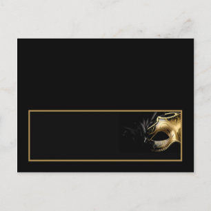 Writable Place Card Sweet 16 Gold Black